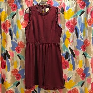 Kate Spade Sleeveless Burgundy Dress Size 16